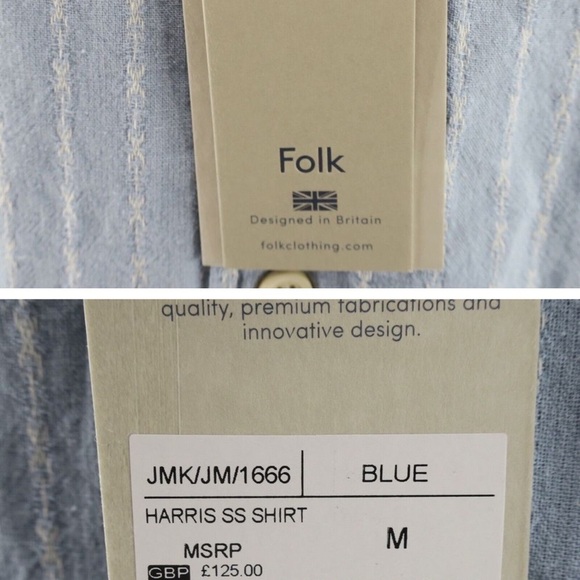 Folk harris short sleeve Button Down Shirt - Picture 6 of 7